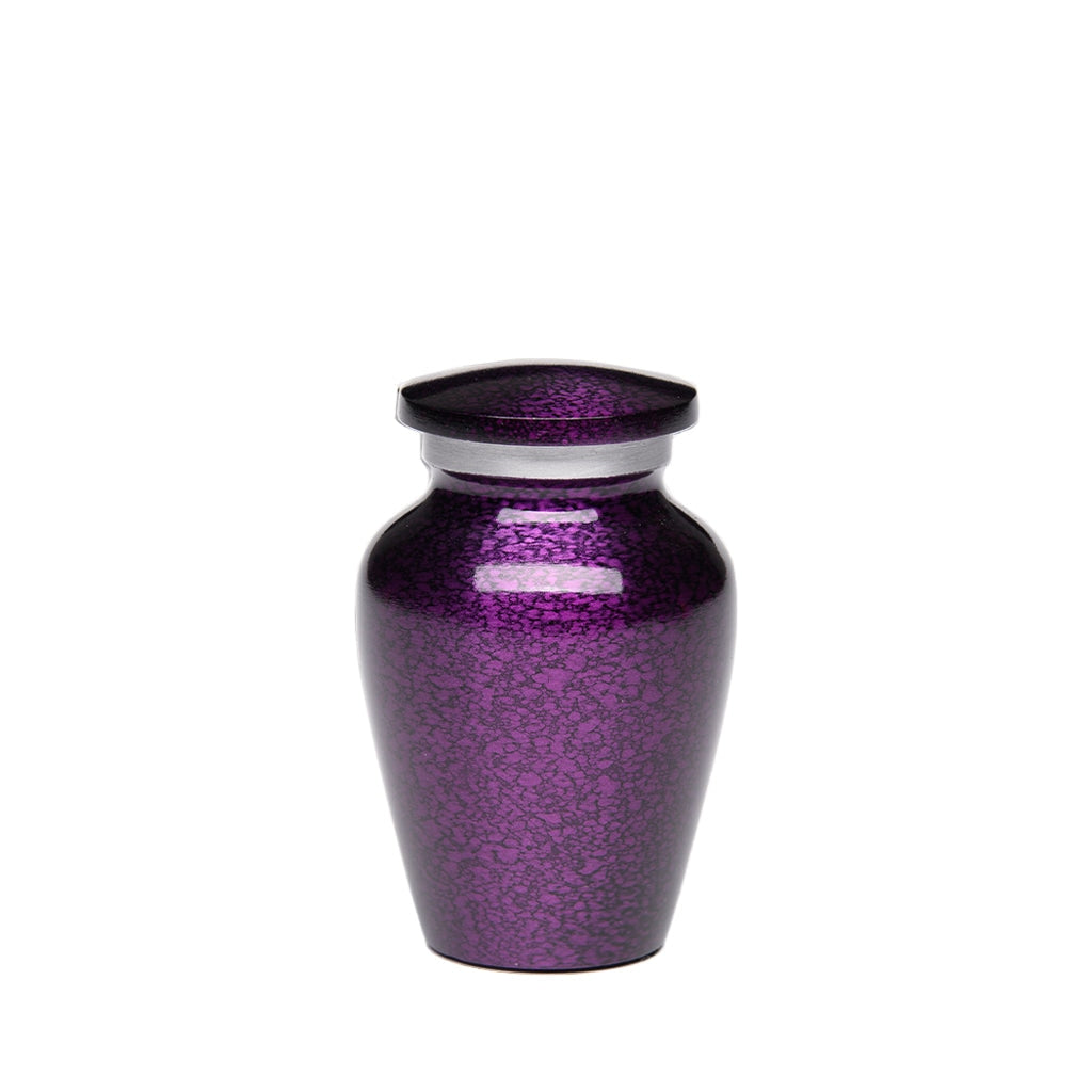 KEEPSAKE - Classic Alloy Urn -1310- Gloss finish Purple