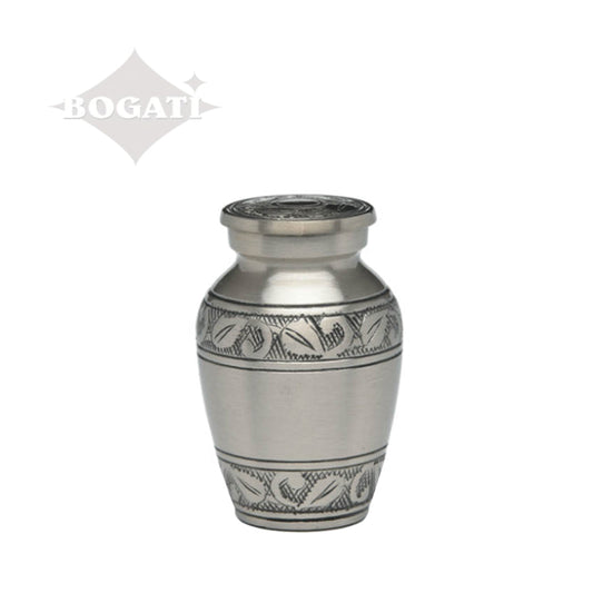 KEEPSAKE - Brass -1400-JAS Bogati Jasmine™ Double Border Pewter Finish