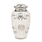 ADULT Brass urn -1500- Florentine White & Silver