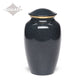 ADULT Classic Brass urn -1541- Speckled finish Black Granite