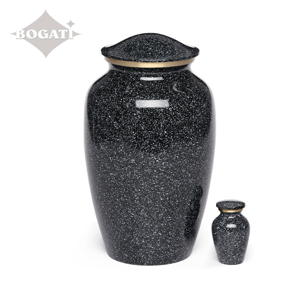 ADULT Classic Brass urn -1541- Speckled finish