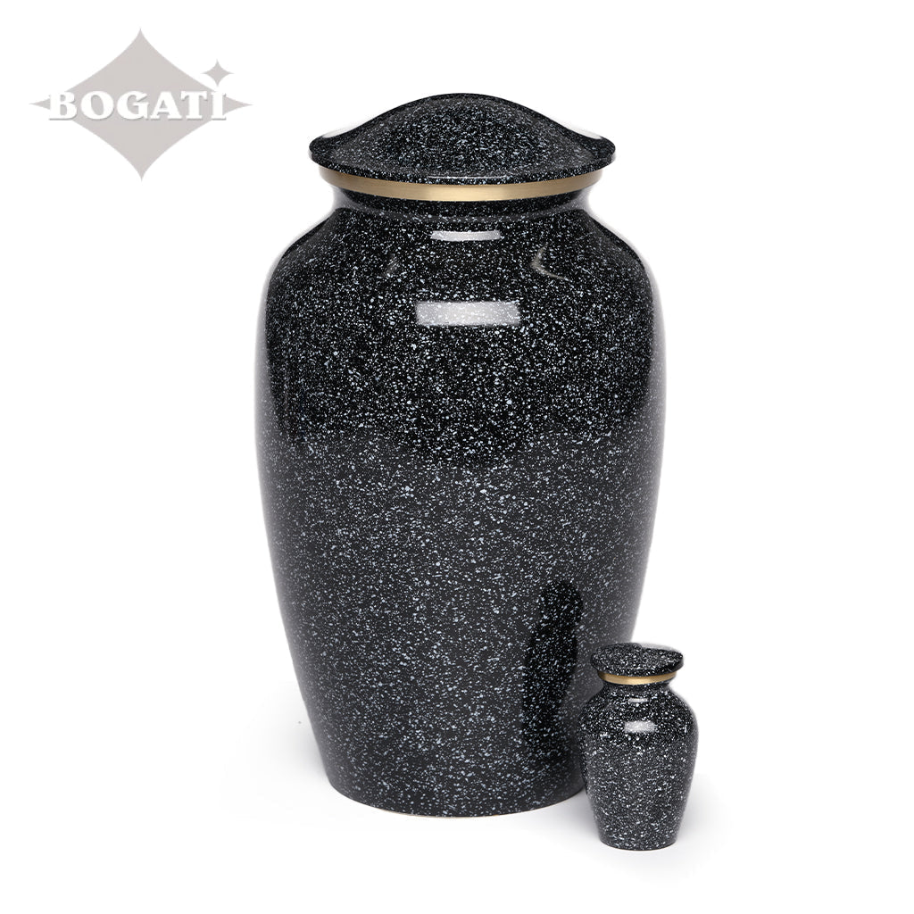 ADULT Classic Brass urn -1541- Speckled finish