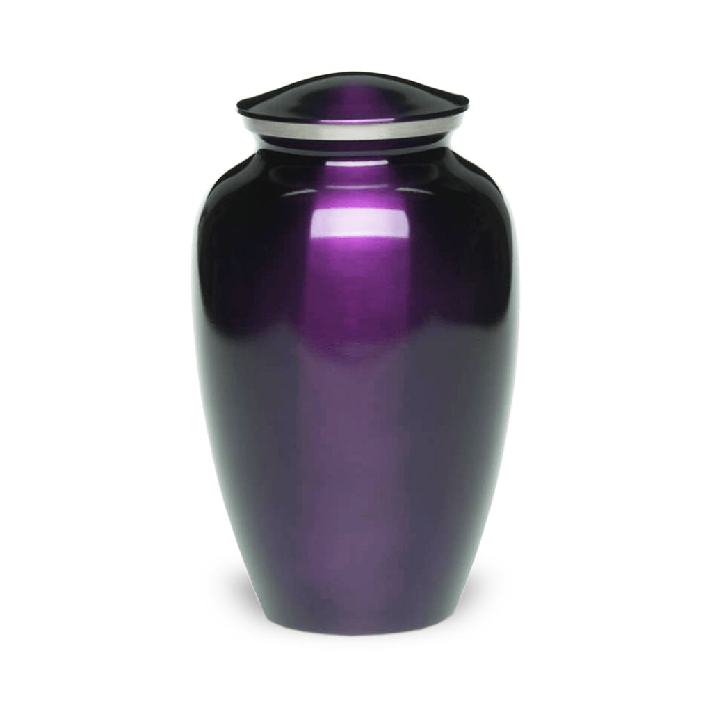 ADULT Classic Brass urn -1541- Color Perfection - High-gloss Purple