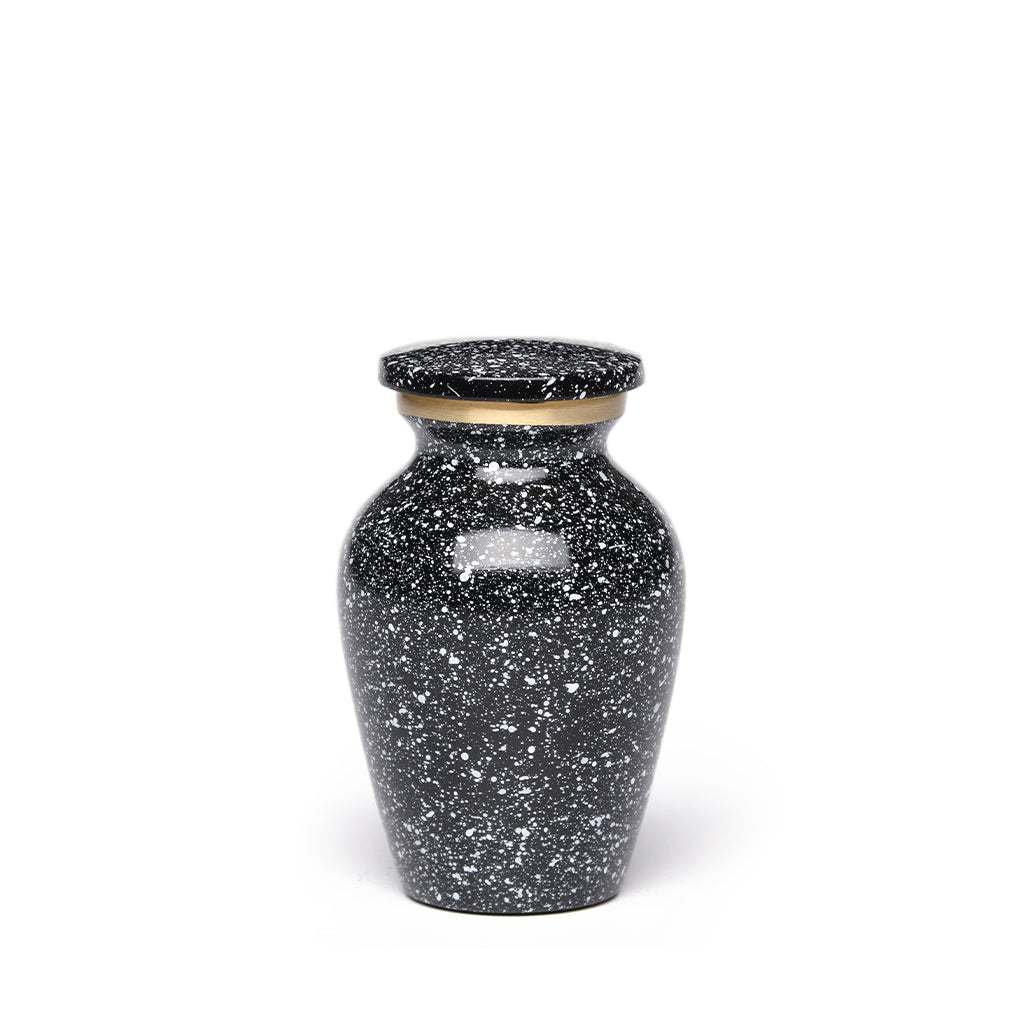 KEEPSAKE Brass urn -1541- Speckled Finish