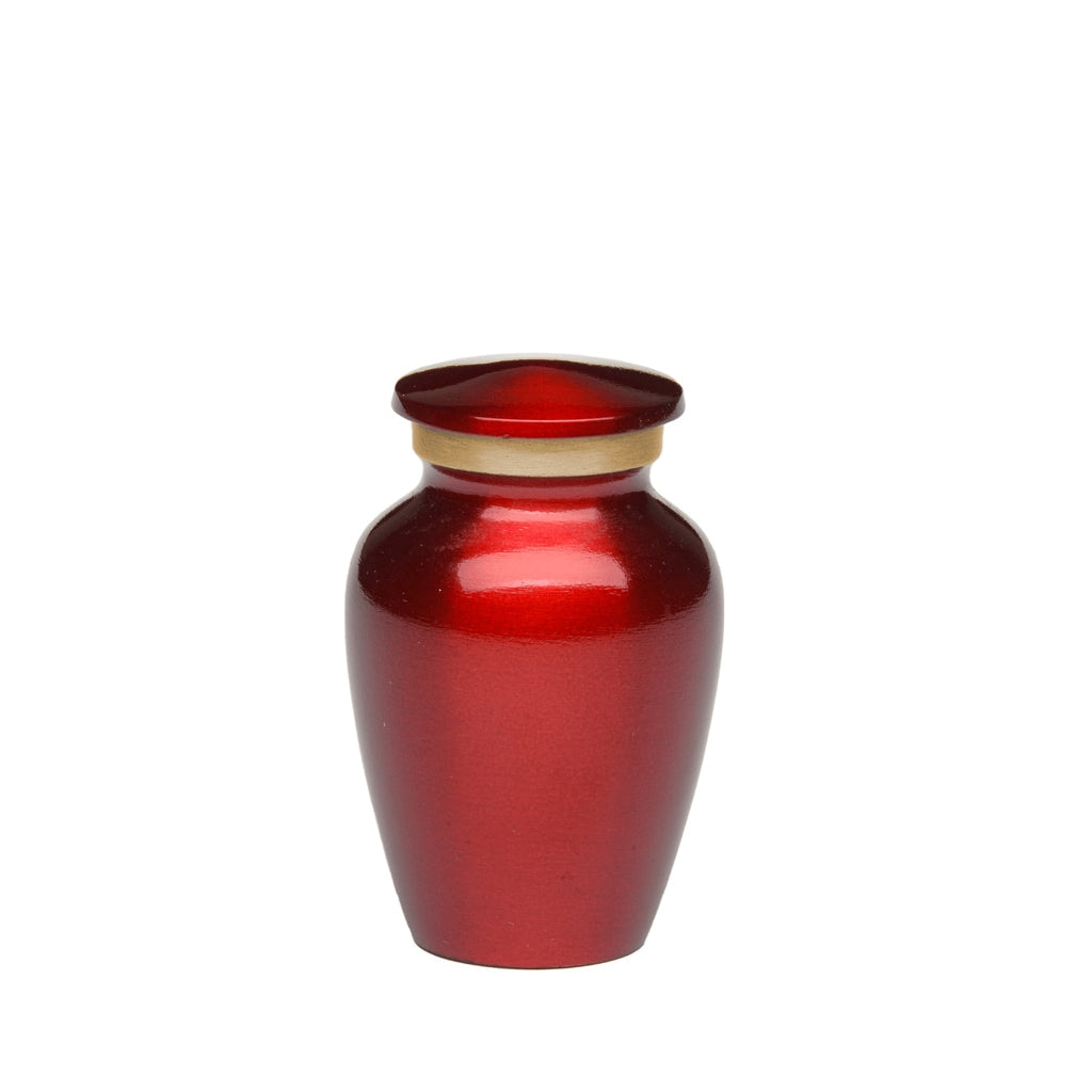 KEEPSAKE - Classic Brass urn -1541- Color Perfection - High gloss Red