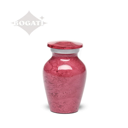KEEPSAKE Classic Alloy urn -1600- Marbled Stone Red