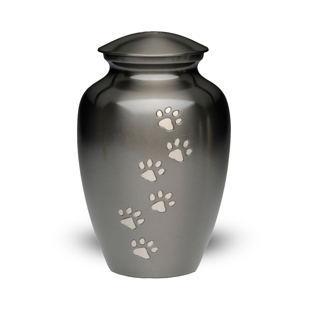 IMPERFECT SELECTION - LARGE Brass Pet Urn - "Paws to Heaven"