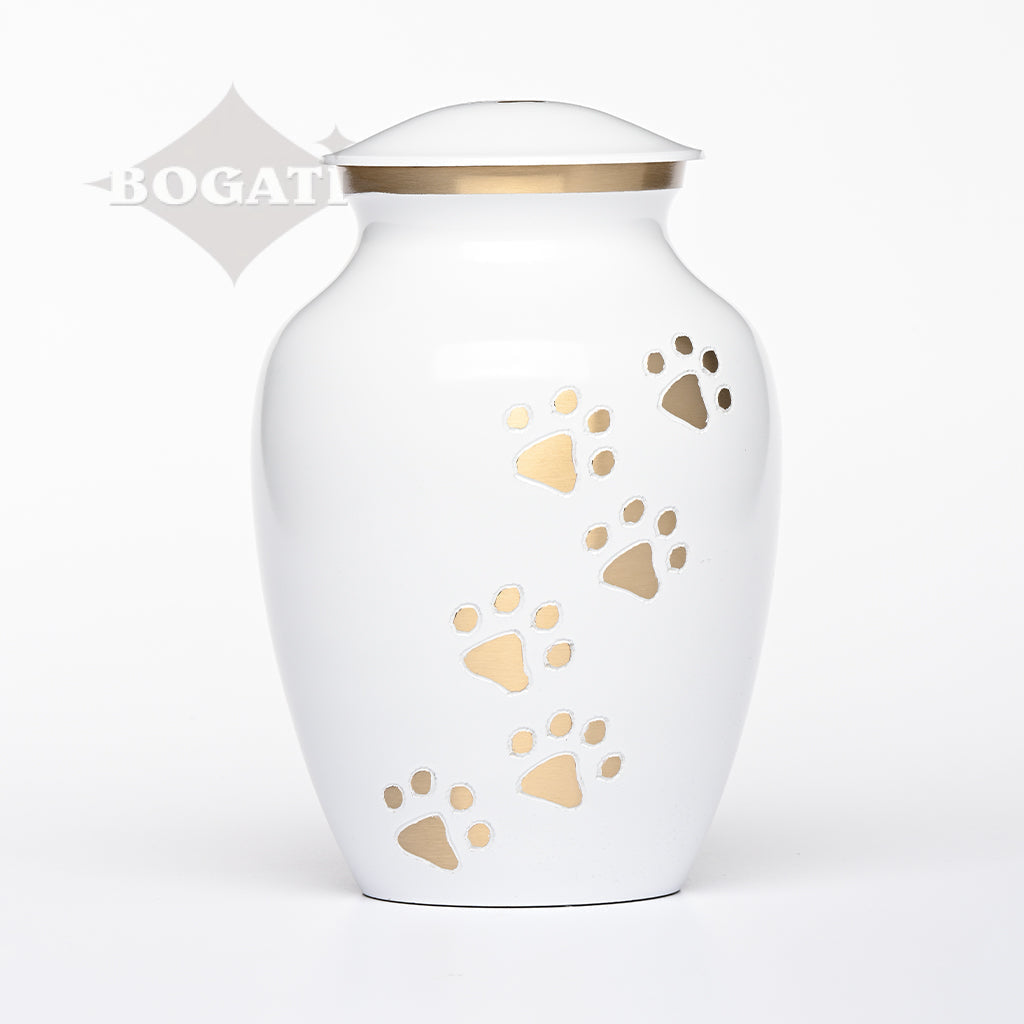LARGE Brass Pet Urn - "Paws to Heaven"