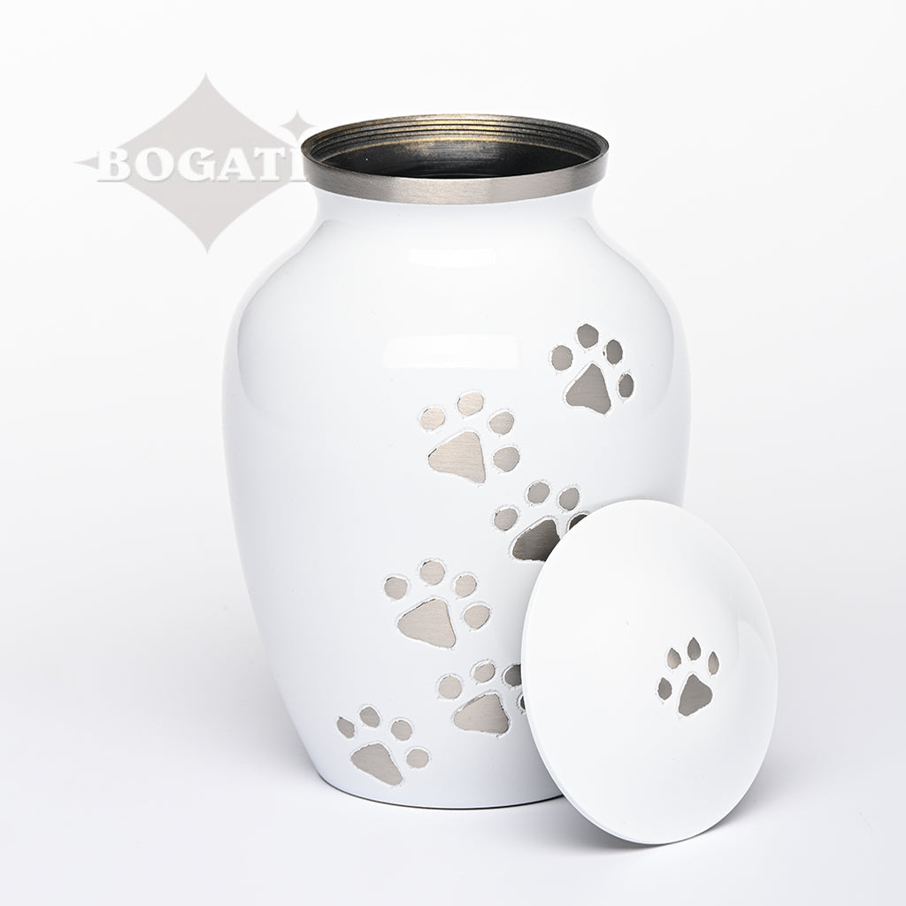 LARGE Brass Pet Urn - "Paws to Heaven"