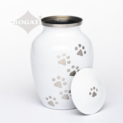 LARGE Brass Pet Urn - "Paws to Heaven"