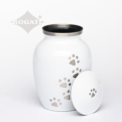 MEDIUM Brass Pet Urn -"Paws to Heaven"