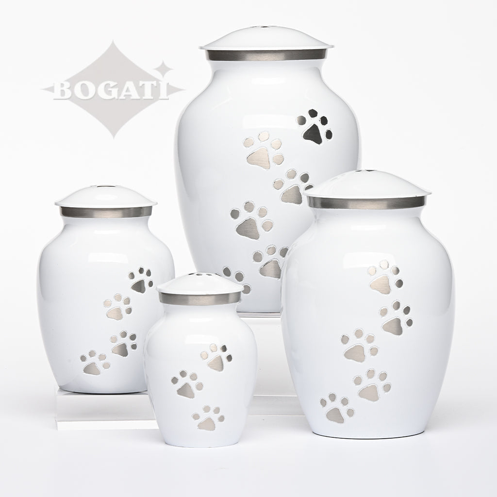 LARGE Brass Pet Urn - "Paws to Heaven"