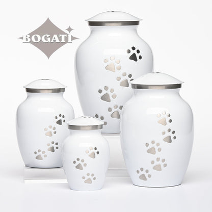SMALL Brass Pet Urn -"Paws to Heaven"