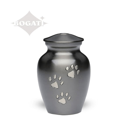 EXTRA SMALL Brass Pet Urn - "Paws to Heaven" (Copy) Slate-Silver