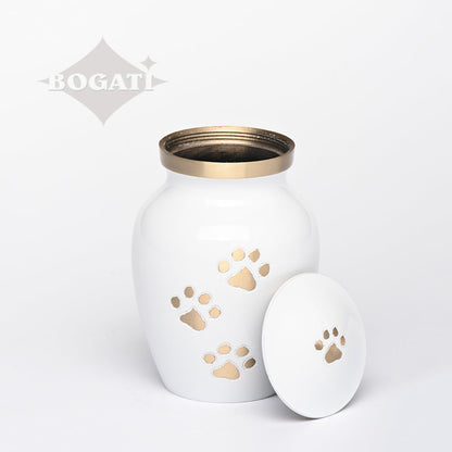 EXTRA SMALL Brass Pet Urn - "Paws to Heaven" (Copy)