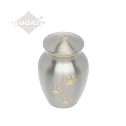 EXTRA SMALL Brass Pet Urn - "Paws to Heaven" (Copy)