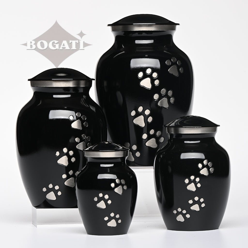 MEDIUM  Brass Pet Urn -"Paws to Heaven"