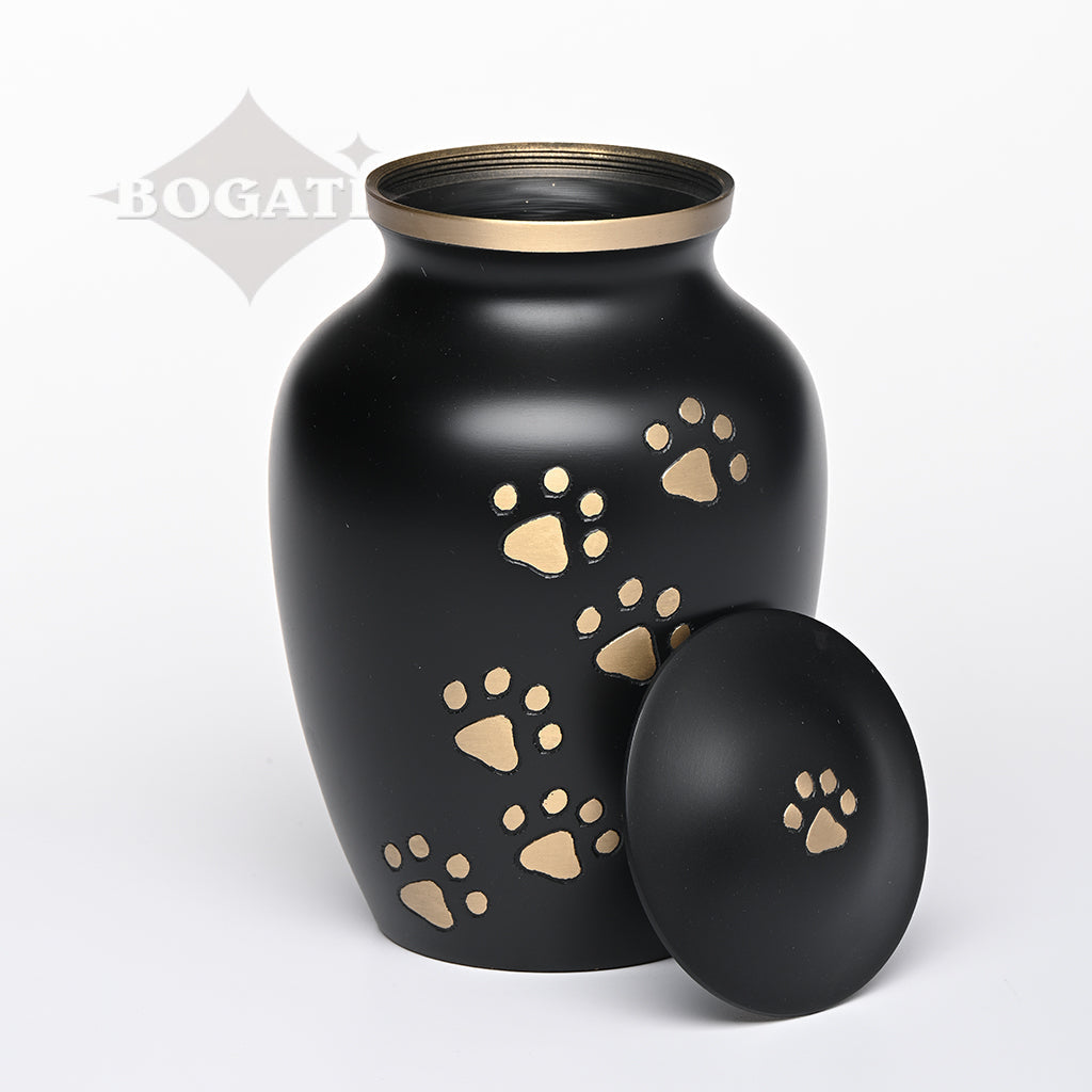 LARGE Brass Pet Urn - "Paws to Heaven"