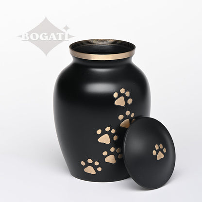 MEDIUM Brass Pet Urn -"Paws to Heaven"