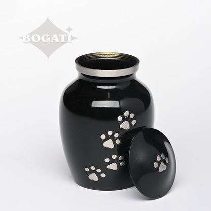SMALL Brass Pet Urn - "Paws to Heaven"