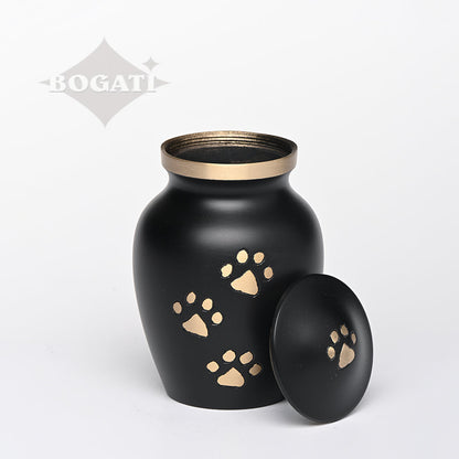 EXTRA SMALL Brass Pet Urn - "Paws to Heaven" (Copy)