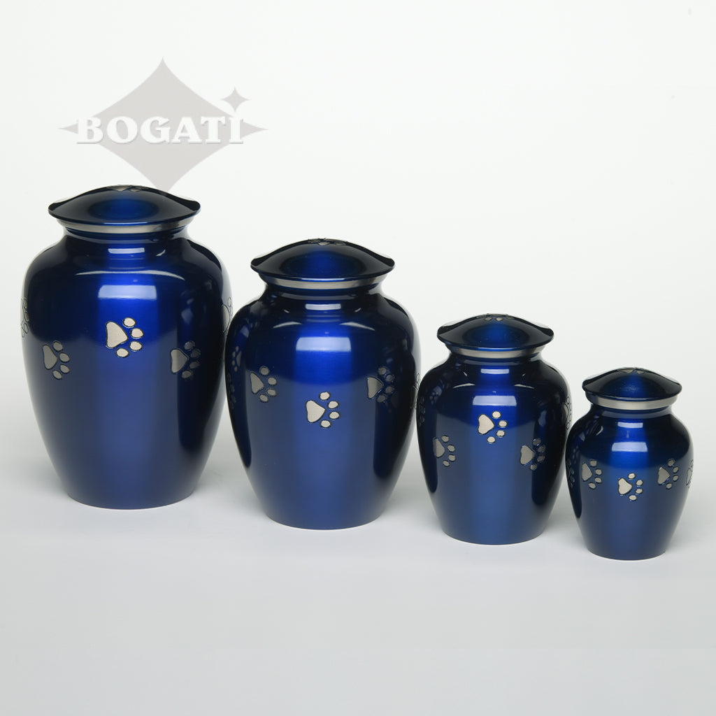 EXTRA SMALL Brass Pet Urn - "Forever Paw"