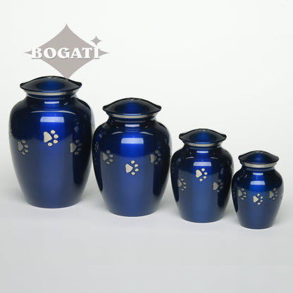 LARGE Brass Pet Urn - "Forever Paw"