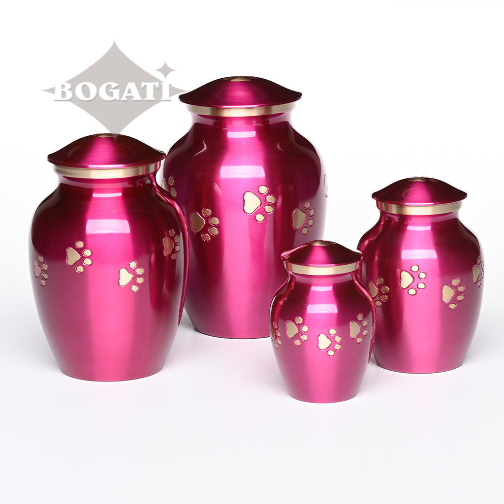 SMALL Brass Pet Urn - "Forever Paw"