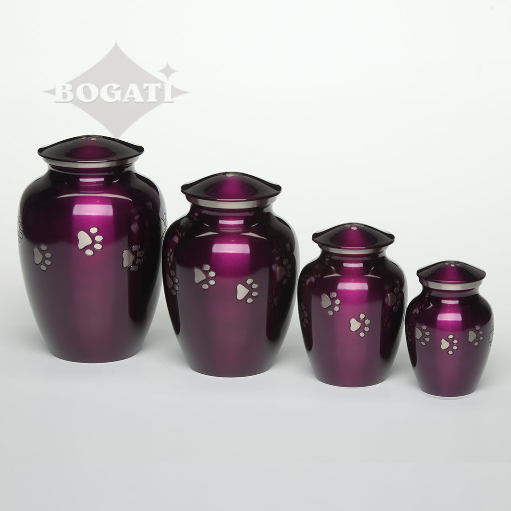 IMPERFECT SELECTION - EXTRA SMALL Brass Pet Urn - "Forever Paw"