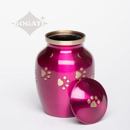 SMALL Brass Pet Urn - "Forever Paw"