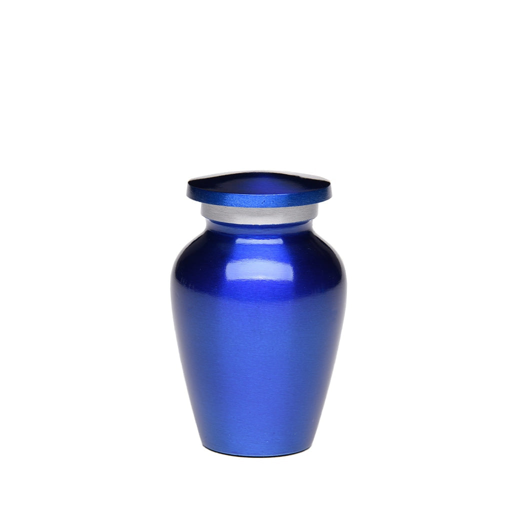 KEEPSAKE Classic Alloy urn -Color Perfection - High-Gloss Cobalt