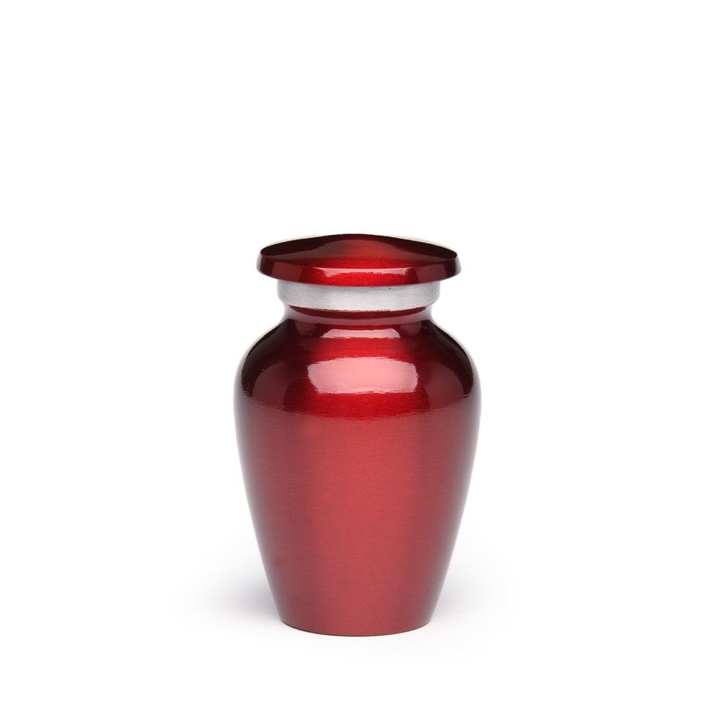 KEEPSAKE Classic Alloy urn -Color Perfection - High-Gloss Red