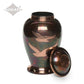 ADULT - Brass Urn -1958- Iridescent Copper Overlay