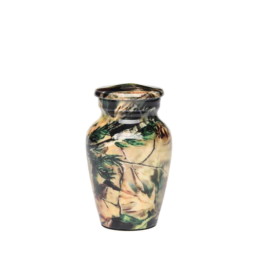 KEEPSAKE -Classic Alloy Urn -1981- Camouflage Design