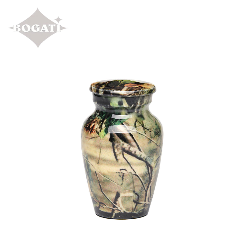 KEEPSAKE -Classic Alloy Urn -1981- Camouflage Design