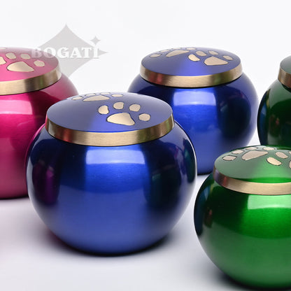 MEDIUM  Brass "Journey" Pet urn - 2011- ColorWay