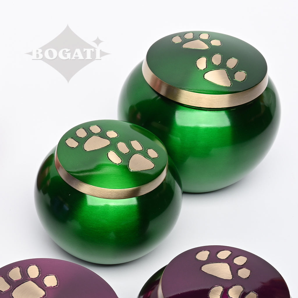 MEDIUM  Brass "Journey" Pet urn - 2011- ColorWay
