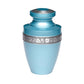 ADULT - Alloy Urn -2116- Grecian with Bogati Jasmine Border Blue