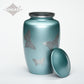 ADULT -Classic Alloy Urn -2415– with engraved BUTTERFLIESx