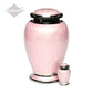 ADULT - Brass Urn -2571- Gleaming Enamel with Nickel Banding