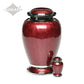 ADULT - Brass Urn -2571- Gleaming Enamel with Nickel Banding