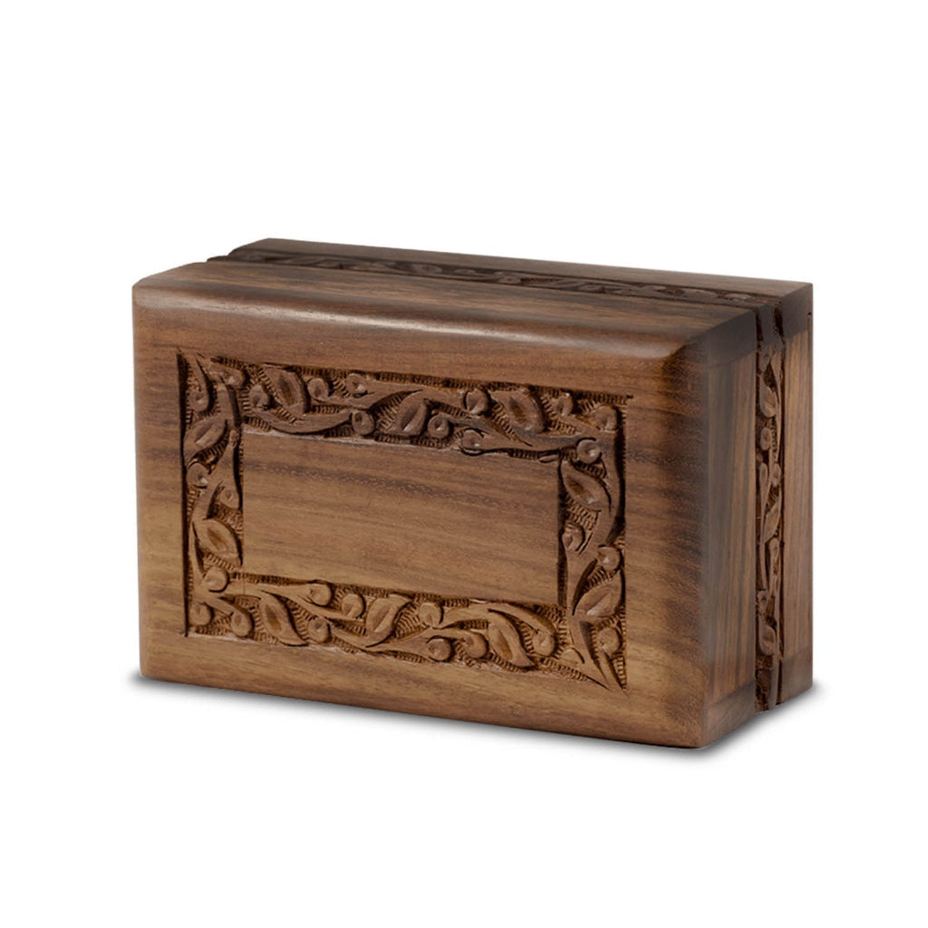 MEDIUM - Rosewood Border Urn -2742- Slide-out base