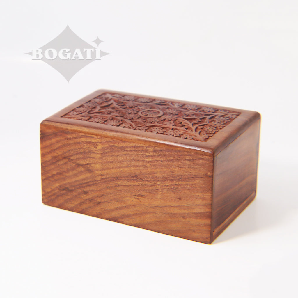 MEDIUM - Rosewood Lifecycle Urn -2760 - Bogati Exclusive