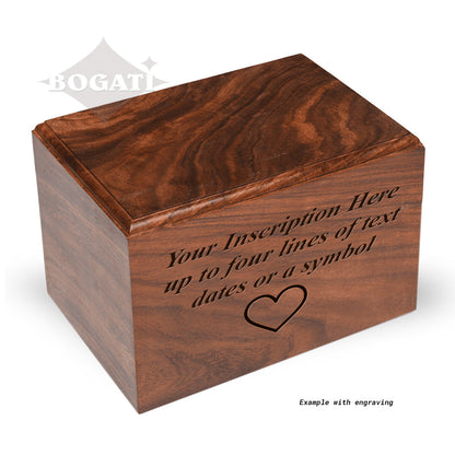 TC - Rosewood Urn  -2705-  Bevel Edge