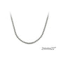 Silver-Tone Box Chain - 1.5 Mm X 22 Length 2Mm In