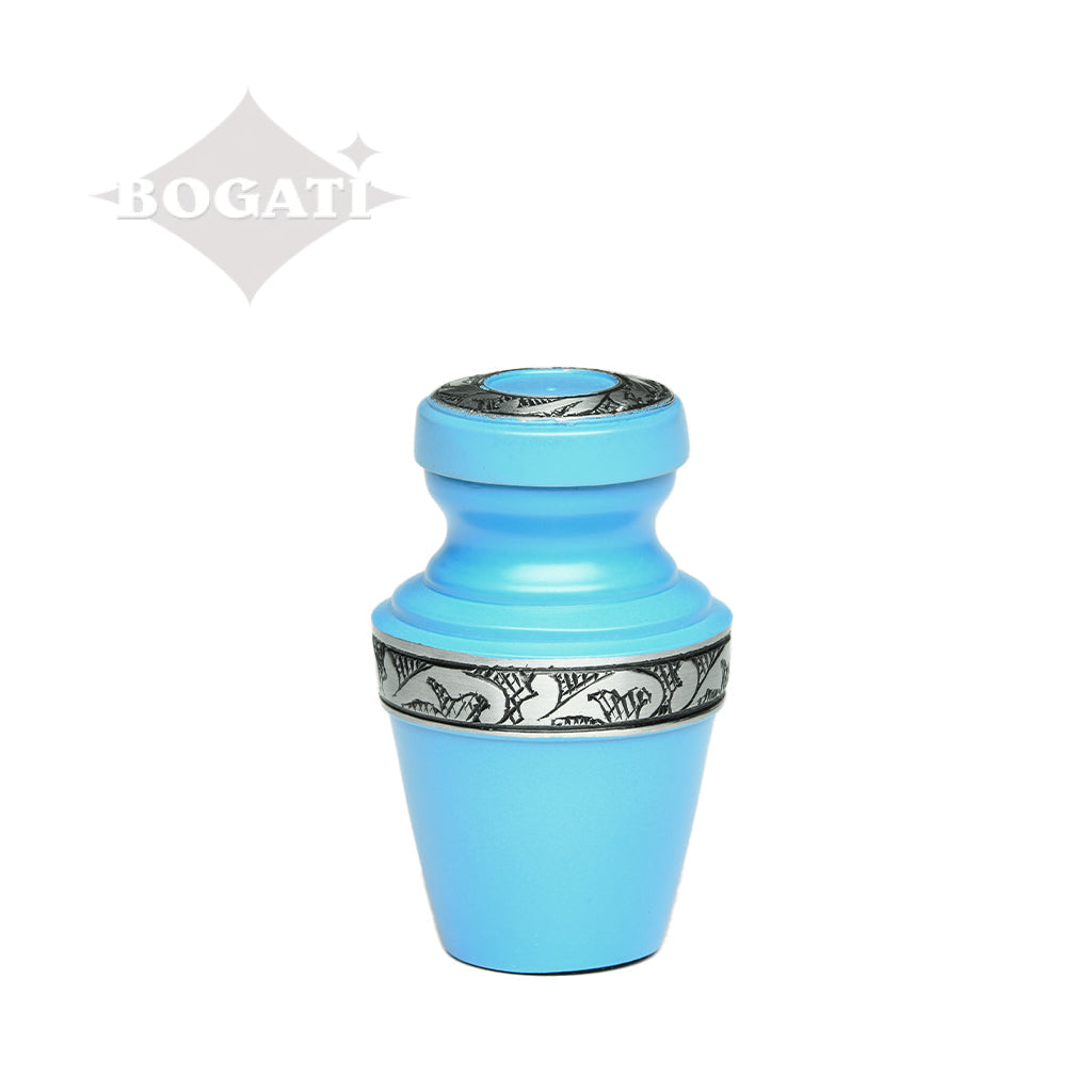 KEEPSAKE - Alloy Urn -3076- Grecian with Flowing Vine Blue