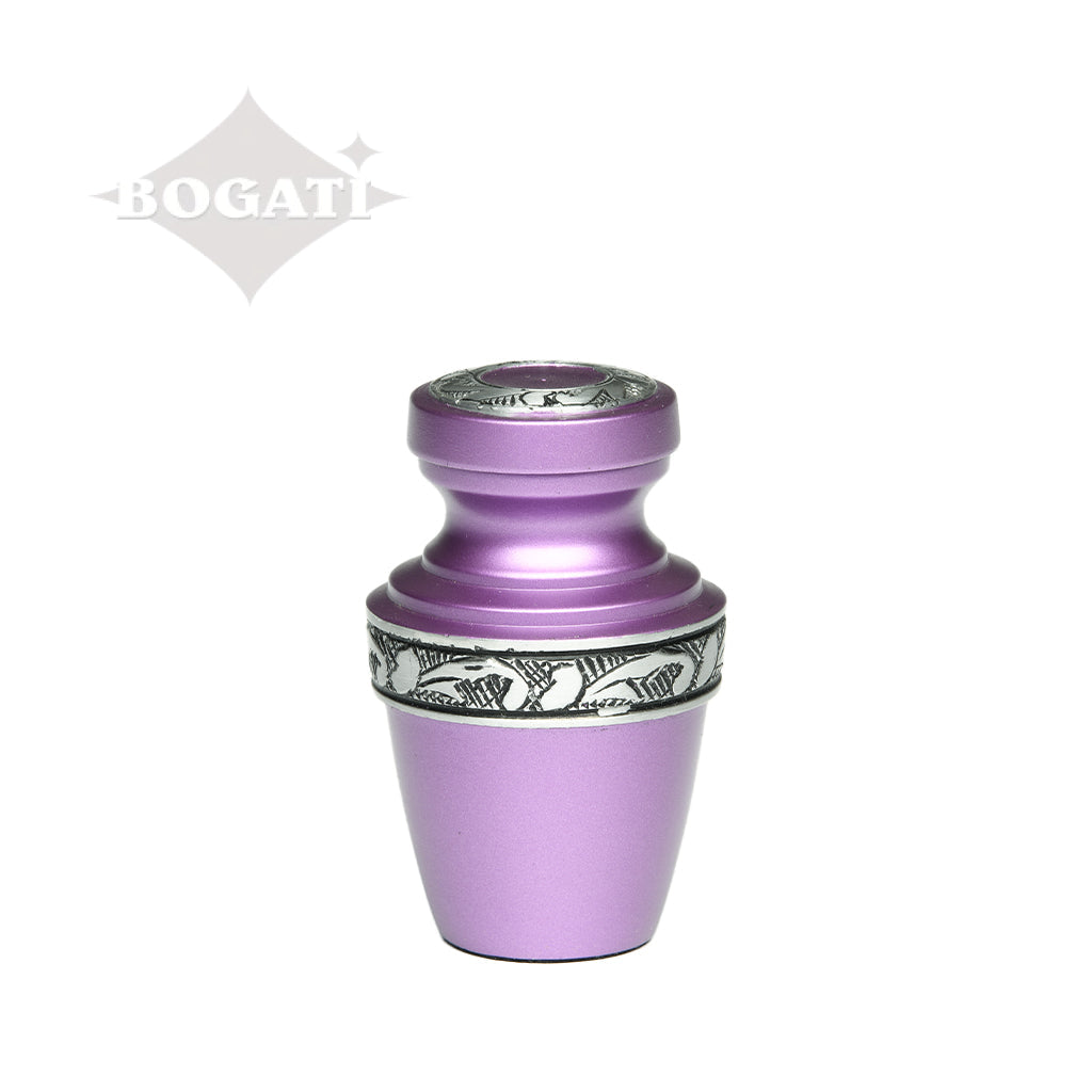 KEEPSAKE - Alloy Urn -3076- Grecian with Flowing Vine Purple
