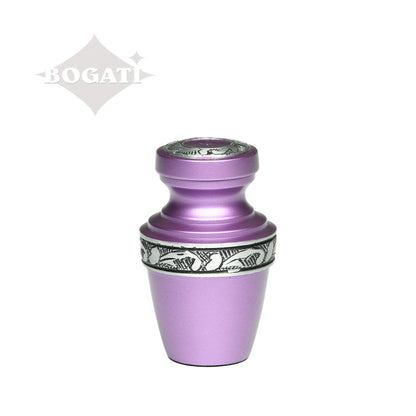 KEEPSAKE - Alloy Urn -3076- Grecian with Flowing Vine Purple