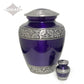 ADULT -Classic Alloy Urn -3246– PURPLE with VINE BAND