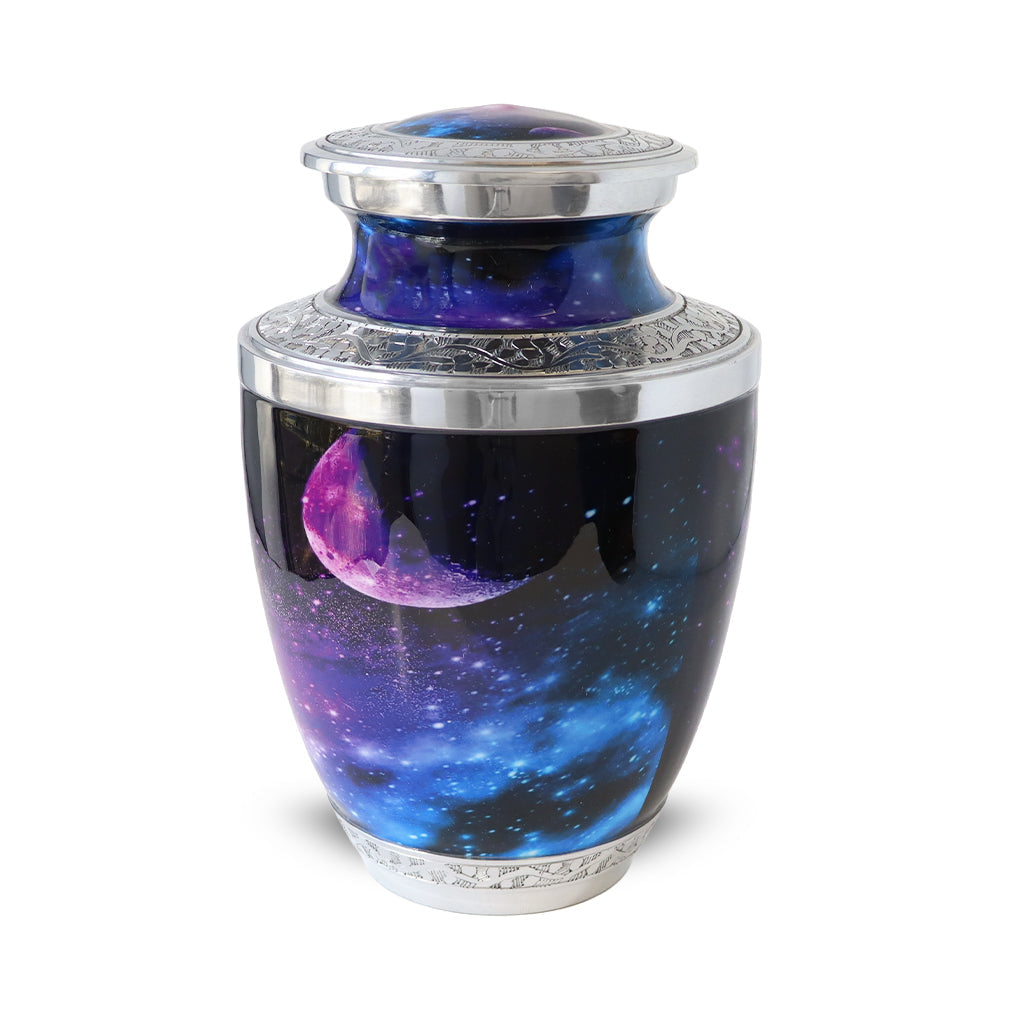 ADULT - Alloy Urn -3340 - Galaxy Collection: Stellar ~Bogati Exclusive Blue-Purple Stellar